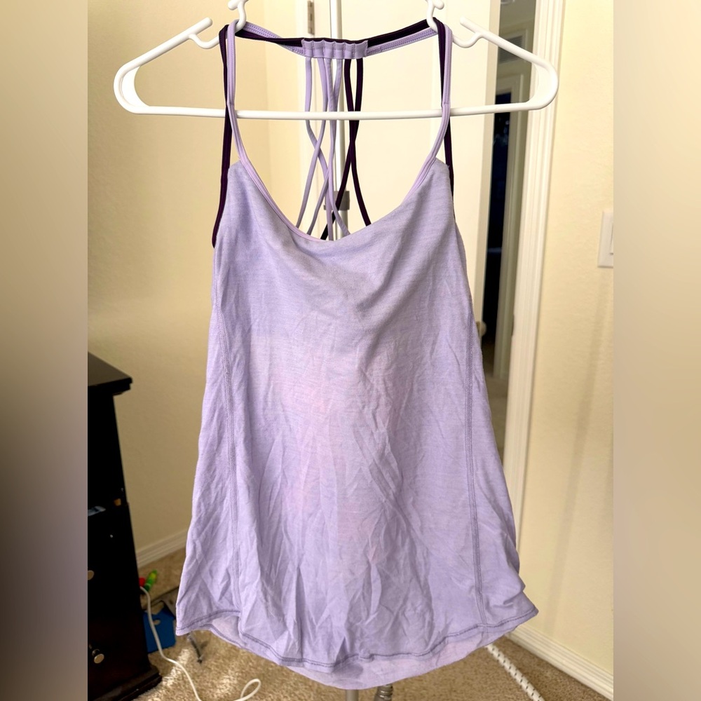 Purple Lululemon Tank with Bra